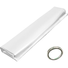 Greenhouse Film 10 x 25 ft, Greenhouse Polyethylene Film 6 Mil Thickness, Greenhouse Plastic Greenhouse Clear Plastic Film UV Resistant