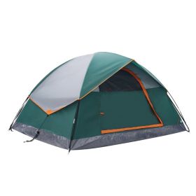 2-4 Person Camping Tent – Waterproof & Windproof Dome Tent with Ventilation (Option: GreenTwo people)
