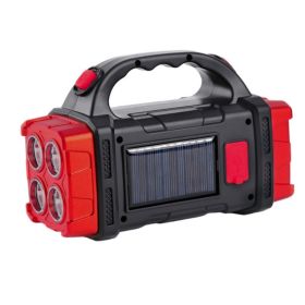 Solar LED + COB Camping Lantern – USB Rechargeable Waterproof Emergency Light (Items: Red)