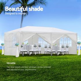 10x20 / 10x30 Party Canopy Tent with Removable Walls – Outdoor Event Gazebo (size: 10'x20' with 6 Walls)