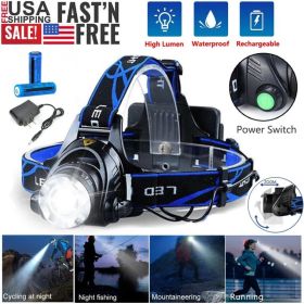 Rechargeable LED Headlamp for Camping & Hiking 3 Modes (Option: 1PC)